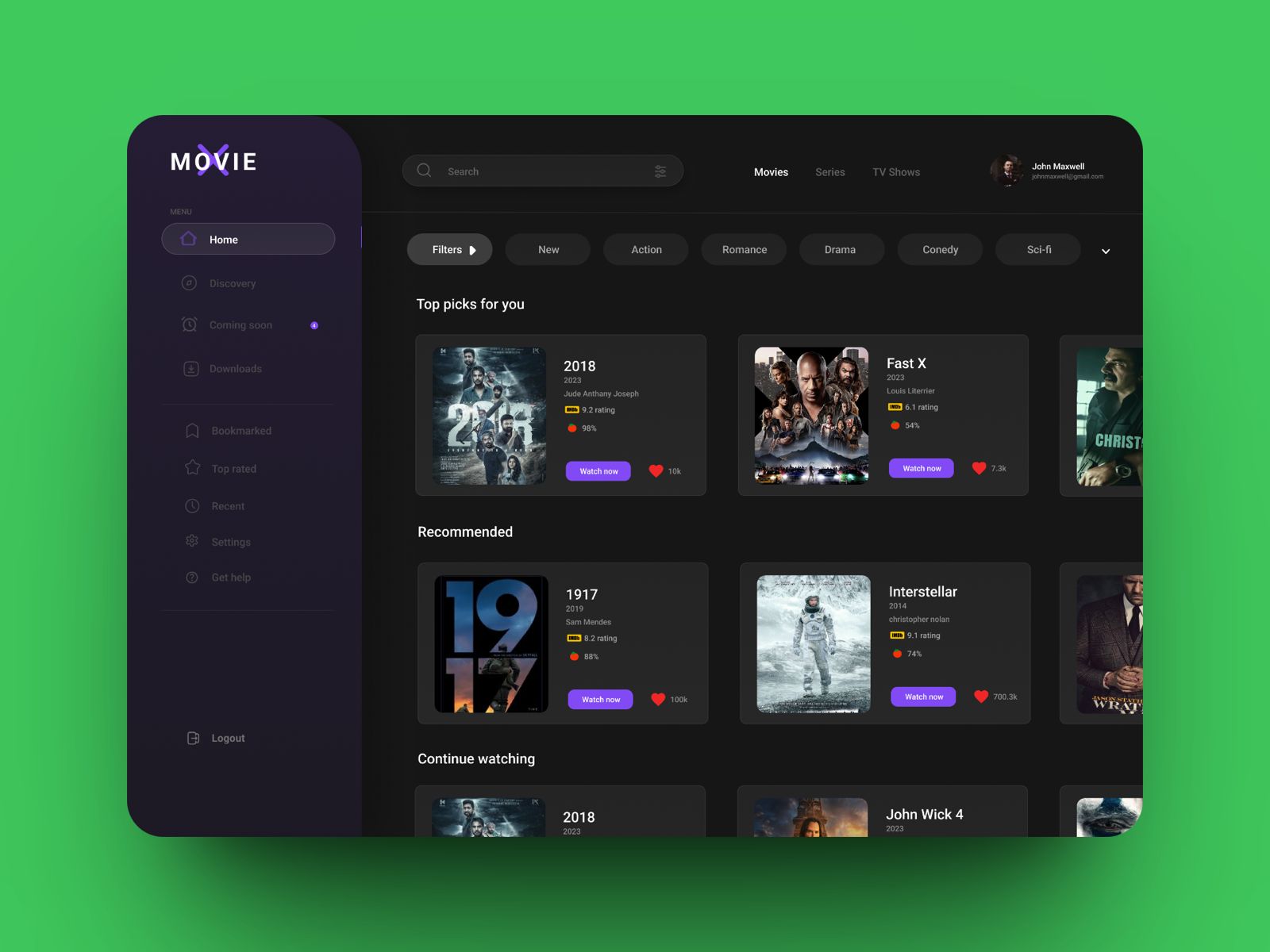 OTT Platform Project by Muhammed Shifal